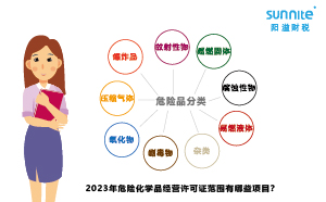 2023年危險(xiǎn)化學(xué)品經(jīng)營許可證范圍有哪些項(xiàng)目？