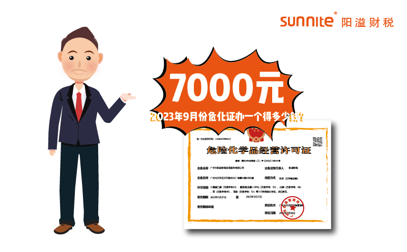2023年9月份?；C辦一個得多少錢？